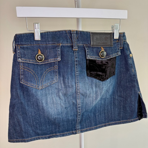 Vintage Dolce & Gabbana mini denim skirt, size IT size 38 (XS/S, US 2-4) - Picture 2 of 7